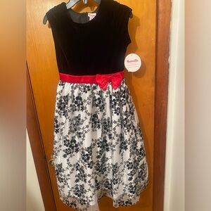 Brand new Pretty black and white red dress